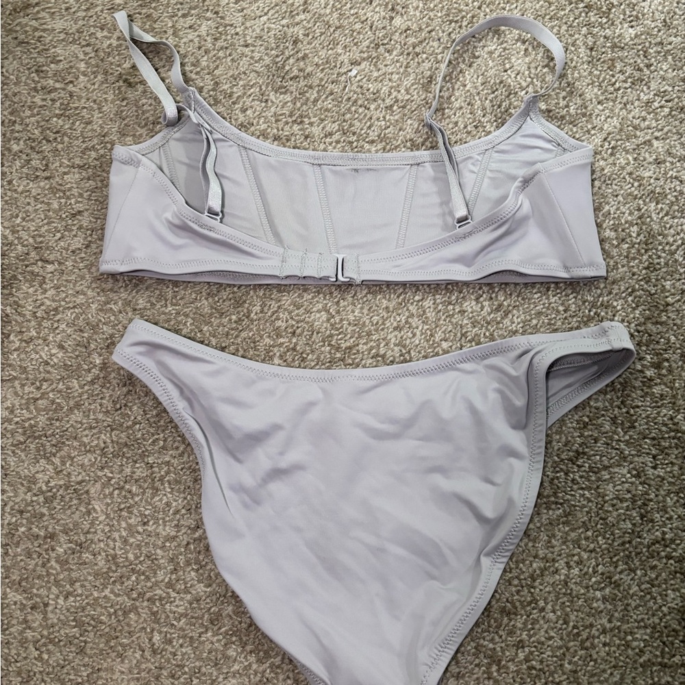 SKIMS Light Gray Bikini Set - Picture 2 of 4